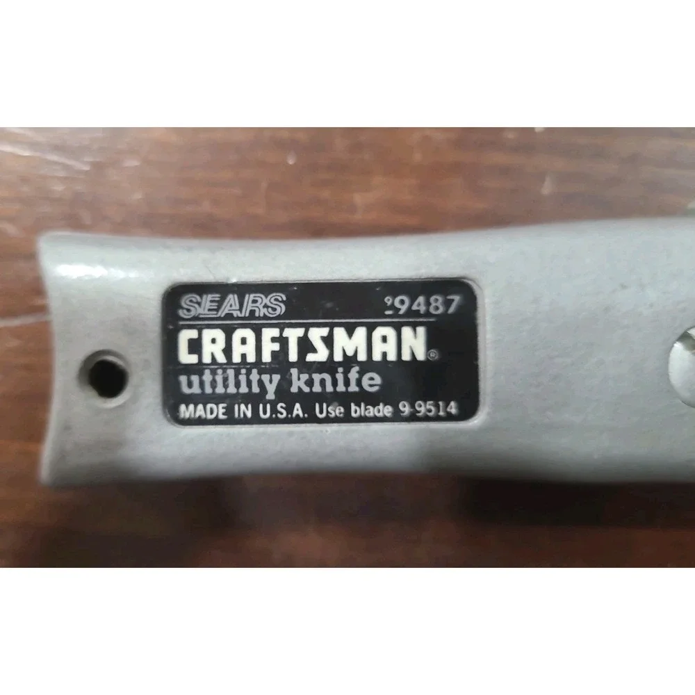 Vtg Craftsman 9487 Utility Knife USA Lot Of Two